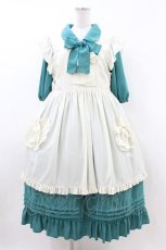 画像1: Physical Drop / ものがたりの少女ワンピース Free グリーン H-26-07-17-019-LO-OP-NS-ZH (1)