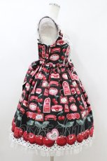 画像3: Angelic Pretty / Cherry Jam Labelジャンパースカート Free ブラック H-26-07-17-022-AP-OP-NS-ZH (3)