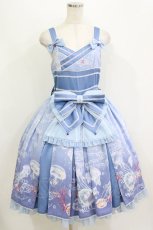 画像1: metamorphose / 海月の輪舞曲タックジャンパースカート Free 勿忘草 H-26-07-18-022-ME-OP-NS-ZH (1)
