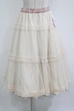 画像1: m petit by misako / NINA'S/RVパニエスカート L アイボリー/ピンク リバーシブル H-26-07-18-042-LO-SK-NS-ZH (1)