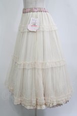 画像2: m petit by misako / NINA'S/RVパニエスカート L アイボリー/ピンク リバーシブル H-26-07-18-042-LO-SK-NS-ZH (2)