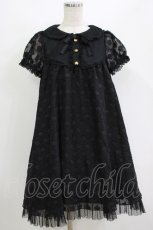 画像1: Angelic Pretty / 小さなフラワーシフォンワンピース Free ブラック H-26-07-18-044-AP-OP-NS-ZH (1)