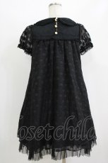 画像3: Angelic Pretty / 小さなフラワーシフォンワンピース Free ブラック H-26-07-18-044-AP-OP-NS-ZH (3)