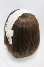 画像2: m petit by misako / TT*AMレースカチューシャ  アイボリー H-26-07-18-1005-LO-AC-NS-ZH (2)