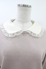 画像3: Fi.n.t / ヴィンテージサテン衿付きスウェットプルオーバー Free PINK BEIGE H-26-07-18-1059-CA-TO-NS-ZH (3)