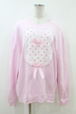 画像1: Nile Perch / オーガンジーモチーフ BIGトレーナー Free ピンク/うさぎ H-26-07-18-1060-LO-TO-NS-ZH (1)