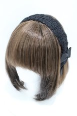 画像1: m petit by misako / TT*AMレースカチューシャ  ブラック H-26-07-18-1007-LO-AC-NS-ZH (1)