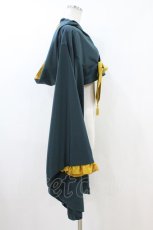 画像3: metamorphose / 【プラスサイズ】フード付き着物袖ボレロ プラスサイズ グリーン H-26-07-18-1024-ME-TO-NS-ZH (3)