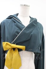 画像4: metamorphose / 【プラスサイズ】フード付き着物袖ボレロ プラスサイズ グリーン H-26-07-18-1024-ME-TO-NS-ZH (4)