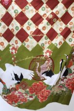 画像4: metamorphose / 百花繚乱〜まほろばの舞〜着物風羽織り Free 深緋×えんじ H-26-07-18-1025-ME-JA-NS-ZH (4)