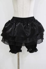 画像1: m petit by misako / 3分丈ドロワーズ L~LL ブラック H-26-07-18-056-LO-PA-NS-ZH (1)