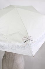 画像4: m petit by misako / 晴雨兼用折りたたみ傘  アイボリー H-26-07-18-072-LO-ZA-YZ-ZH (4)