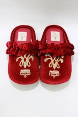 画像1: m petit by misako / misako×NINA’Sルームシューズ 23-25cm レッド H-26-07-18-079-LO-SH-YZ-ZH (1)
