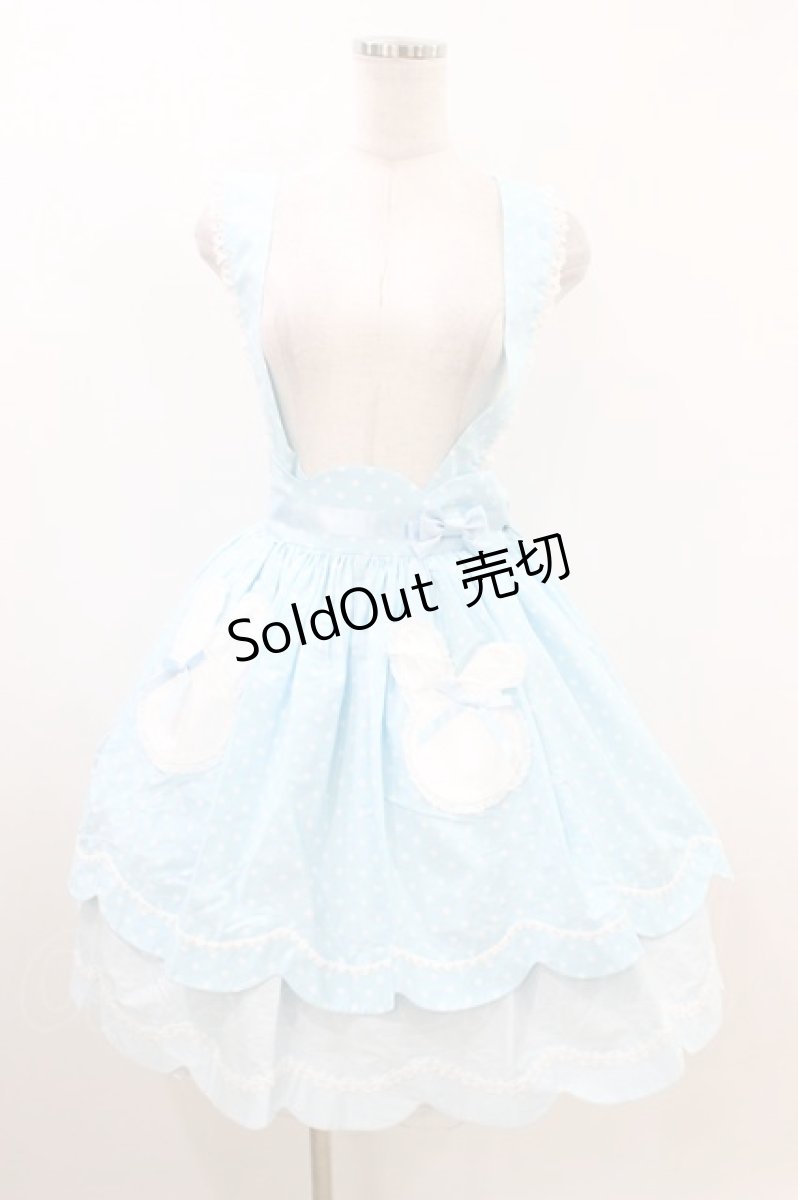 画像1: Angelic Pretty / うさぎちゃんポッケスカート Free サックス H-26-07-20-005-AP-SK-NS-ZH (1)