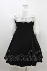 画像2: mellfy memory / Lacy millefeuille frill collar ワンピース M ブラック H-26-07-20-010-0-OP-NS-ZH (2)