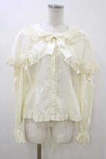 画像1: metamorphose / ケープ付き丸襟ブラウス size 1 アイボリー H-26-07-20-020-ME-BL-YZ-ZH (1)