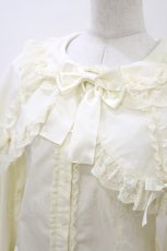 画像4: metamorphose / ケープ付き丸襟ブラウス size 1 アイボリー H-26-07-20-020-ME-BL-YZ-ZH (4)