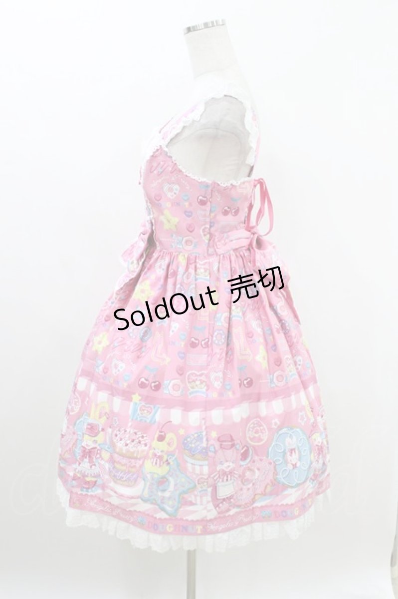 画像2: Angelic Pretty / Toy's Donut Dinerジャンパースカート Free ピンク H-26-07-20-002-AP-OP-NS-ZH (2)