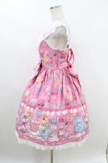 画像2: Angelic Pretty / Toy's Donut Dinerジャンパースカート Free ピンク H-26-07-20-002-AP-OP-NS-ZH (2)