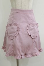 画像1: Ank Rouge / ハートポケットスカート M ピンク H-26-07-21-042-CA-PA-NS-ZH (1)