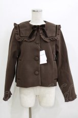 画像1: m petit by misako / AM*セーラーショートコート M ブラウン H-26-07-21-045-LO-CO-NS-ZH (1)