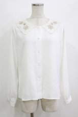 画像1: Fi.n.t / スノーフレーク刺繍衿ブラウス Free OFFWHITE H-26-07-21-052-CA-BL-NS-ZH (1)