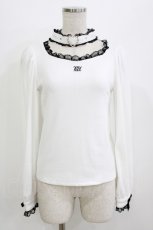 画像1: Rojita / ハートバックルチョーカーテレコトップス Free 白 H-26-07-21-059-LO-TO-NS-ZH (1)