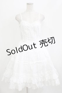 Victorian maiden / コットンギャザーアンダードレス Free 白 H-26-07