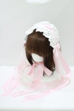 画像1: BABY,THE STARS SHINE BRIGHT / ロングリボンレースヘッドドレス  ピンク H-26-07-21-079-BA-AC-NS-ZH (1)