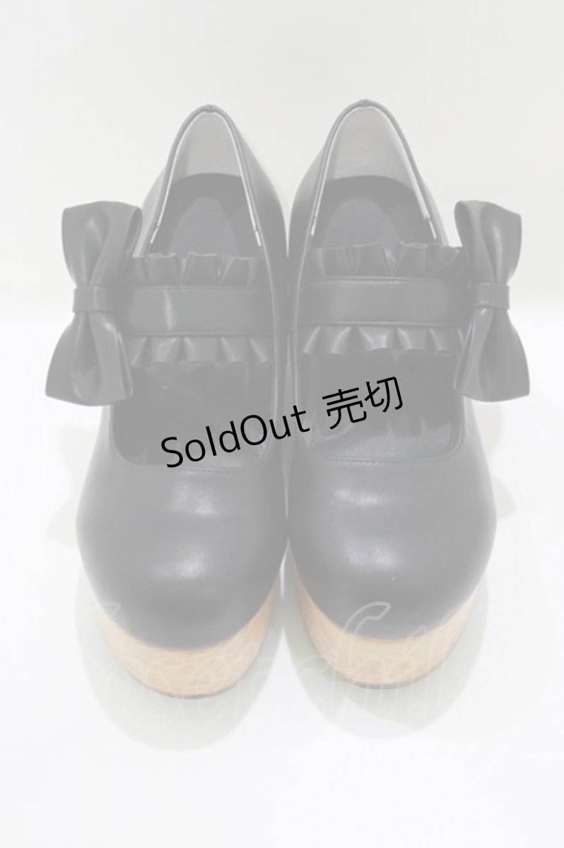画像1: m petit by misako / AMフリルストラップPPS M ブラック H-26-07-21-080-LO-SH-NS-ZH (1)