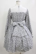 画像3: Pina sweetcollection / ローズクラシカルワンピース Free ブルー H-26-07-21-001-LO-OP-NS-ZH (3)