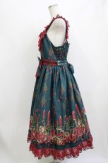 画像2: metamorphose / 【プラスサイズ】Rosy Gem 魅惑のりんご ジャンパースカート 2 グリーン H-26-07-21-018-ME-OP-YZ-ZH (2)