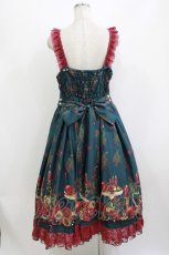 画像3: metamorphose / 【プラスサイズ】Rosy Gem 魅惑のりんご ジャンパースカート 2 グリーン H-26-07-21-018-ME-OP-YZ-ZH (3)