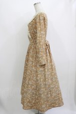 画像2: an another angelus / レース衿カシュクール花柄ワンピース Free BEIGE H-26-07-21-021-CA-OP-NS-ZH (2)