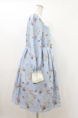 画像3: Melody BasKet / 鳥籠と薔薇のワンピース M サックス H-26-07-22-033-LO-OP-AK-ZH (3)