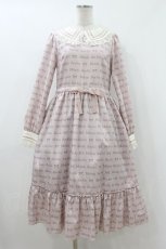 画像1: Melody BasKet / ロゴ＆リボンワンピース  ピンク H-26-07-22-034-LO-OP-KB-ZH (1)
