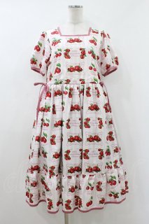Melody BasKet Fresh Cherry襟付きワンピース Melody BasKet / Fresh Cherryスクエアネックワンピース M ピンク H-26