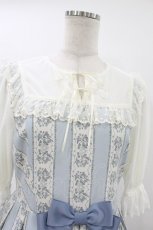 画像4: Melody BasKet / Berry galleryチュール切替ワンピース  サックス H-26-07-22-038-LO-OP-KB-ZH (4)