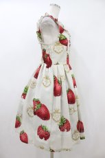 画像3: Emily Temple cute / Creamy Strawberryノースリーブワンピース  ライトグレー H-26-07-22-041-ET-OP-AK-ZH (3)