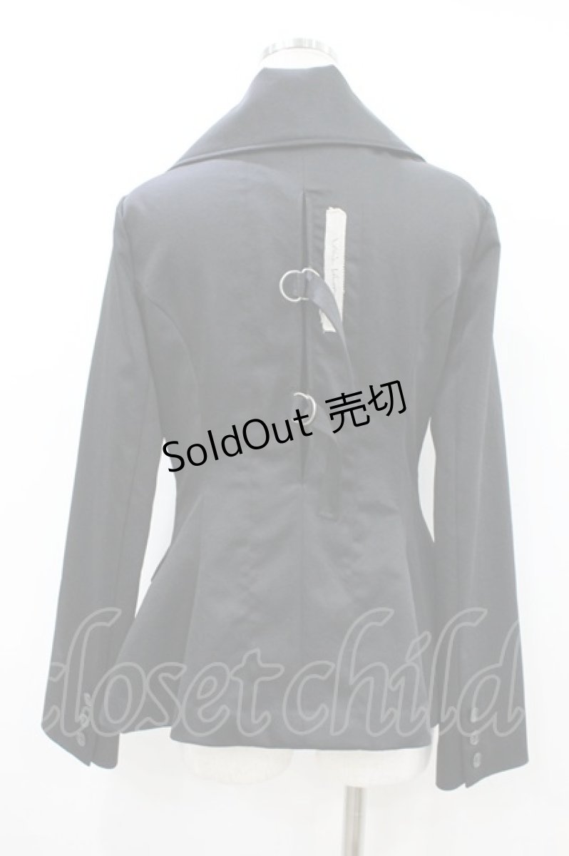 画像2: alice auaa / ボタンジャケット 3(約9号) 黒 H-26-07-22-054-AA-JA-AK-ZH (2)