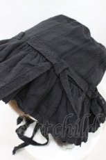 画像3: Candy Stripper / BABY FRILL HAT  BLACK H-26-07-22-002-PU-AC-AK-ZH (3)