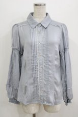 画像1: axes femme POETIQUE / ボリューム袖ブラウス M サックス H-26-07-23-056-AX-BL-NS-ZH (1)