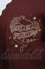 画像3: ALICE and the PIRATES / Sleepy Sheep Vネックカーディガン Free ボルドー H-26-07-23-059-PA-TO-NS-ZH (3)