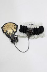画像1: ALICE and the PIRATES / 文豪ストレイドッグス DEAD APPLE×ALICE and the PIRATES 芥川 龍之介 羅生門カフス付チェーンリング  ブラック H-26-07-23-063-PA-ZA-NS-ZH (1)