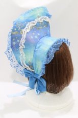 画像2: Angelic Pretty / 星座が導くオーロラの夢ボンネット  サックス H-26-07-23-072-AP-AC-NS-ZH (2)