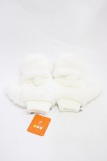 画像2: Fi.n.t / ベロアリボンエコファーミトン  offwhite H-26-07-23-013-CA-ZA-NS-ZH (2)