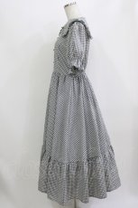 画像2: m petit by misako / AM*ギンガムCHKワンピース M グレー H-26-07-23-026-LO-OP-NS-ZH (2)