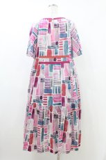 画像2: Jane Marple Dans Le Salon / Constructed stripes surf dress  ピンク H-26-07-24-024-JM-OP-KB-ZH (2)