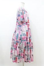 画像3: Jane Marple Dans Le Salon / Constructed stripes surf dress  ピンク H-26-07-24-024-JM-OP-KB-ZH (3)