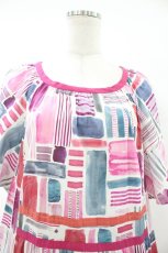 画像4: Jane Marple Dans Le Salon / Constructed stripes surf dress  ピンク H-26-07-24-024-JM-OP-KB-ZH (4)